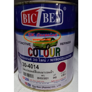 สีพ่นรถยนต์ 30 ไลน์ สีแดงมาเจนต้า 30-4014 ขนาดกระป๋อง