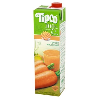 ราคาพิเศษ!! ทิปโก้ น้ำแครอทผสมน้ำผลไม้ 100% 1 ลิตร Tipco 100% Carrot &amp; Mixed Fruit Juice 1L