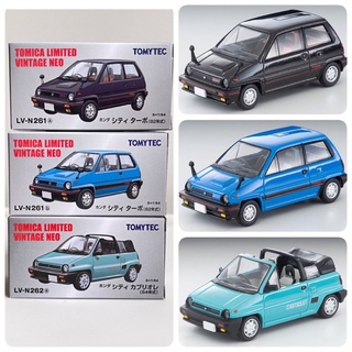 TOMYTEC TOMICA LIMITED VINTAGE NEO HONDA CITY TURBO LV-N216a LV-N261b TAKARA TOMY รถเหล็ก รถของเล่น