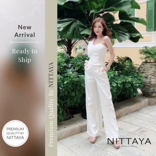 เสื้อกึ่งเกาะอก เปิดไหล่ข้างเดียว  ป้าย NITTAYA