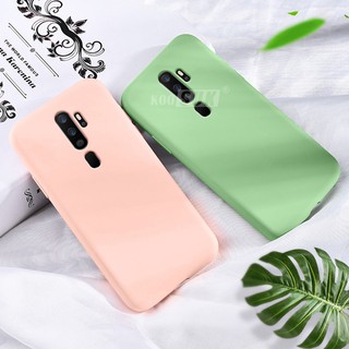 Slim Phone Case OPPO A9 2020 / A5 2020 A11X / A9 Plus Back Cover Smooth Liquid Soft Silicone Flocking Protective Casing