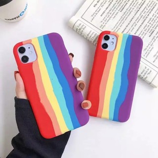 iphone เคสกำมะหยี่ สีรุ้ง ไอโฟน i5,i6,6s,6plus,6splus,i7,i8,7plus,8plus,X,Xs,XR,Xs max,iphone11 pro max iphone12 12mini