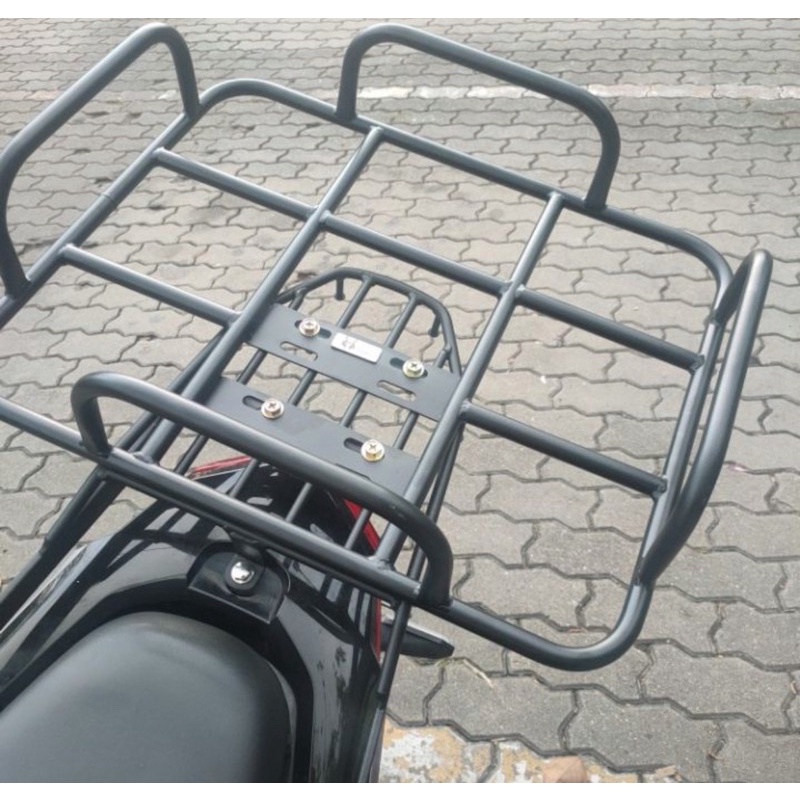 ตะแกรงท้ายมีคอก rider สำหนับวางบนrack ใส่ 44*54ราคาพิเศษใหญ่ ถูกที่สุดงานสีเต็มระบบเผาเด้อโค้ดเม็ดอิ