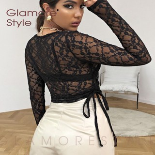 เสื้อครอปท็อป แฟชั่นผู้หญิง Glamorestyle