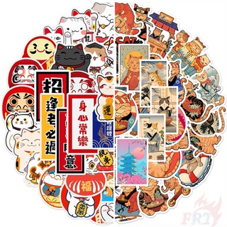 106 ชิ้น / ชุด ❉ สติกเกอร์ JDM Cats Series A Bushido Cats &amp; Lucky Cats สําหรับตกแต่ง ❉ สติกเกอร์ Doodle แฟชั่น กันน้ํา DIY