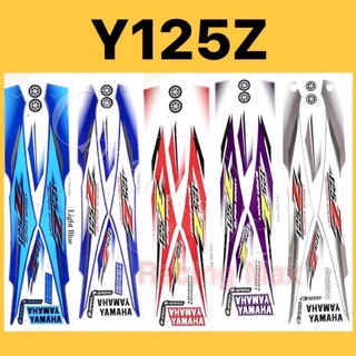 ชุดสติกเกอร์ ลายทาง สีแดง น้ําเงิน สําหรับ Yamaha Y125 Y125Z Y125ZR ( 5 ) 125Z 125ZR Y125 Z ZR