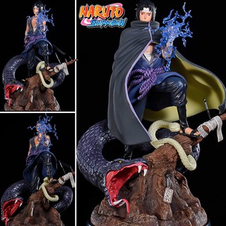 Figure ฟิกเกอร์ Model โมเดล Naruto Shippuden นินจาจอมคาถา โอ้โฮเฮะ นารูโตะ ตำนานวายุสลาตัน Uchiha Sasuke อุจิวะ ซาสึเกะ