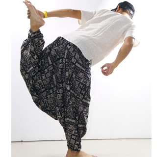 Harem Pants Long (Unisex) กางเกงม้งขายาว กางเกงผ้าฝ้าย (เร้กเก้)