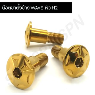 น๊อตขาตั้งข้าง น็อตเลสขาตั้งข้าง wave หัว H2