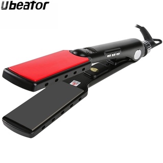 Ubeator เครื่องหนีบผมตรง - แผ่นกว้าง อุณหภูมิสูง เคราติน ยืดผมตรง LED