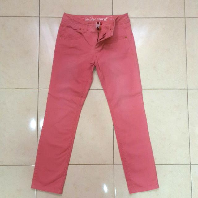 กางเกงยีนส์ขายาวทรงกระบอก มือสองสภาพดี ยี่ห้อ edc by esprit ของแท้ ความยาว 37"