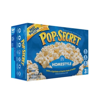 POP-SECRET ไมโครเวฟป๊อปคอร์น รสเนยต้นตำรับ 272g (90.7x3 Bags)  EXP.18.12.2021 vrPt