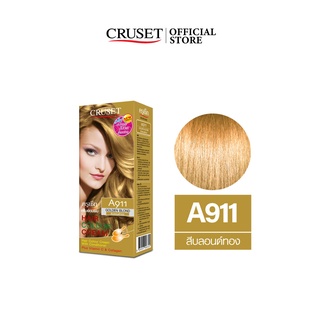 CRUSET ครีมย้อมผม A911 สีบลอนด์ทอง 60 มล.