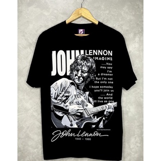 เสื้อวง วินเทจ แขนสั้น มือหนึ่ง แท้ John Lennon 🔥🌊