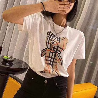 เสื้อยืด Burberry t-shirt รุ่นใหม่ล่าสุด ชนชอป ลายตุ๊กตาหมี ทั้งหน้าและหลัง งานพรีเมี่ยม