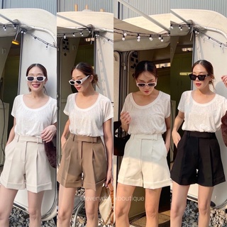 PRIMA SHORTS☕️🧁🖤(450฿ฟรีส่ง) กางเกงขาสั้นเอวสูง ความยาวกำลังน่ารัก ผ้าดีมากก ทรงสวยเป๊ะ งานดีงาม ใส่สบาย ตัดเย็บอย่างดี