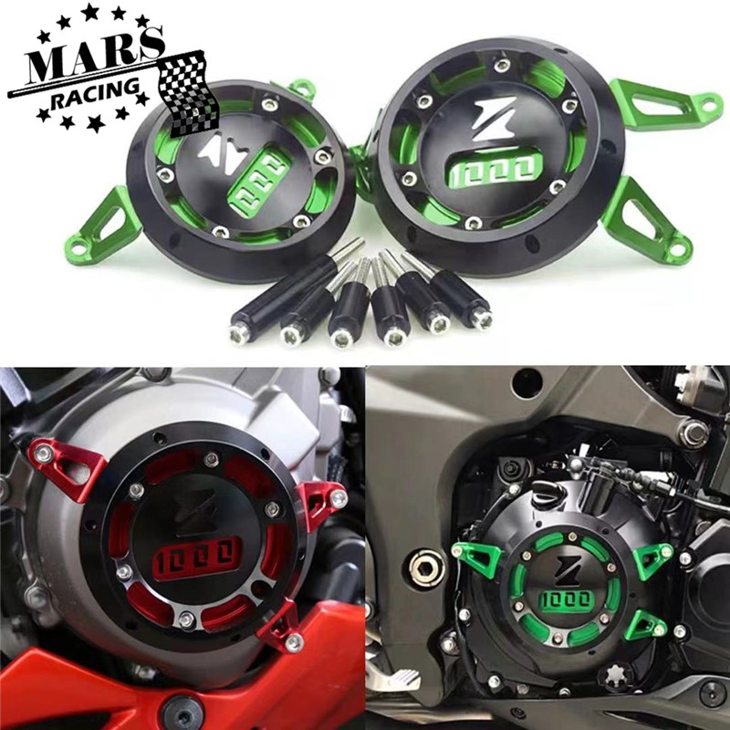 ฝาครอบเครื่องยนต์รถจักรยานยนต์กรณีเครื่องยนต์ Crash Slider Guard สำหรับ KAWASAKI Z1000 Z1000sx Z1000