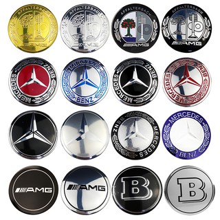 สติกเกอร์โลโก้ ทรงกลม สำหรับติดรถยนต์ Mercedes Benz AMG Apple Tree Brabus