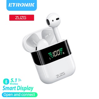 ETRONIK ZUZG ZE-TWS09หูฟังบลูทูธ หูฟังสเตอริโอ หูฟังไร้สาย แยกเสียงซ้ายขวา TWS Wireless bluetooth 5.1 headset