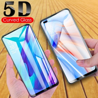 ฟิล์มกระจกนิรภัยกันรอยหน้าจอ ขอบโค้ง 5D สําหรับ OPPO Reno8 Reno7 Reno6 Reno5 Reno4 Reno3 Pro Plus A F Z Lite SE