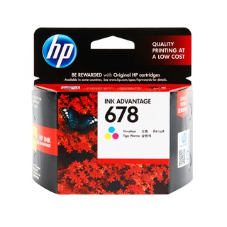 ตลับหมึกอิงค์เจ็ท  3 สี HP 678 (CZ108AA) /HP 678 3-color inkjet cartridge (CZ108AA)