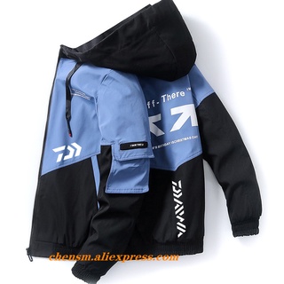 Daiwa 2022 เสื้อแจ็กเก็ตแขนยาว มีฮู้ด แต่งซิป กันน้ํา เหมาะกับฤดูร้อน สําหรับผู้ชาย