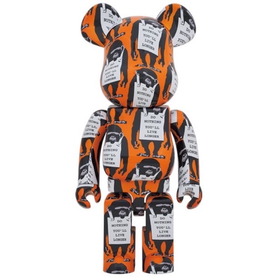 (ของแท้) Be@rbrick 1000% Monkey Sign Brandalism Banksy (Bearbrick)