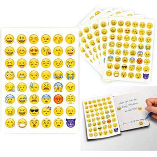 สติกเกอร์ พิมพ์ลาย Emoji สำหรับติดโน้ตบุ๊ค โทรศัพท์มือถือ