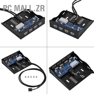 Pc Mall.Zr Usb2.0 Floppy แผงด้านหน้า 3.5 นิ้ว Bay 9 Pin To 4 อินเตอร์เฟซ Usb 2.0 Hub