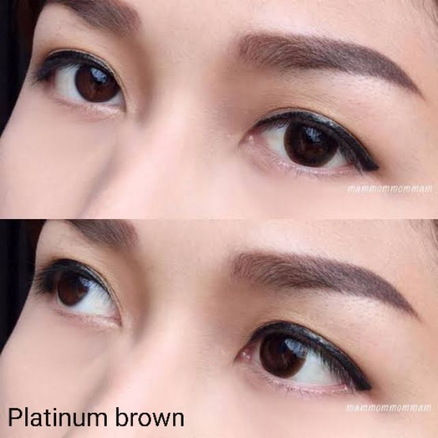 💖 Kitty Kawaii ๑ Platinum สายตา -00 ถึง -1000 brown gray Contactlens บิ๊กอาย คอนแทคเลนส์ ราคาถูก แถมตลับฟรี. - รูปที่ 3