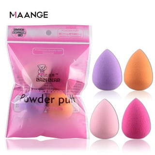 MAANGE ฟองน้ำไข่ สำหรับลงรองพื้น(4 Pcs)