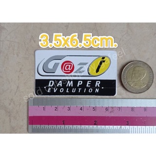 สติ๊กเกอร์ติดโช็ค Gazi 3.5x6.5cm. ติดรถ แต่งรถ