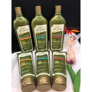 แชมพู+ครีมนวดผม DALAN dOlive Pure Olive Oil Nourishing Shampoo 400ml + conditioner 250ml - Repairing Care