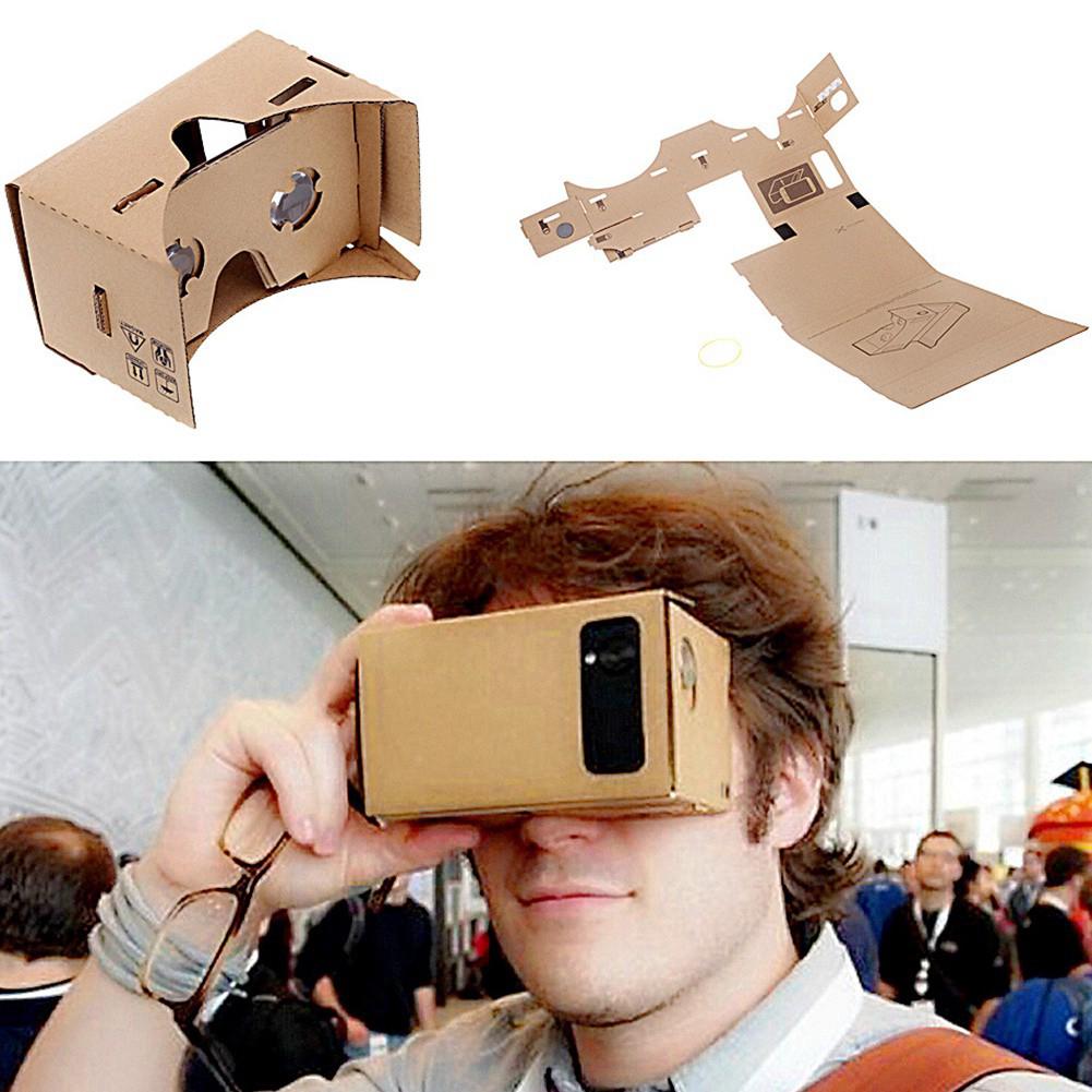 DIY แว่นตา โทรศัพท์มือถือ Google Cardboard VR 3D สำหรับ 5.0