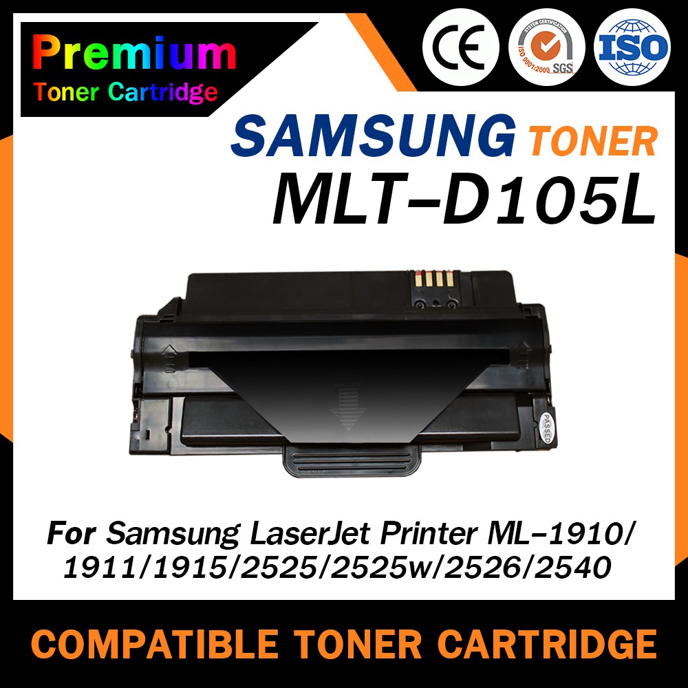 HOME Toner/Laser เทียบเท่า MLT-D105L/D105L/D105/MLTD105L For ML- 1910/1915/2525/2545/2580 /SCX460