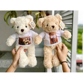 (ส่งฟรีEms) ตุ๊กตาหมีTeddy Bear + เสื้อสกรีน