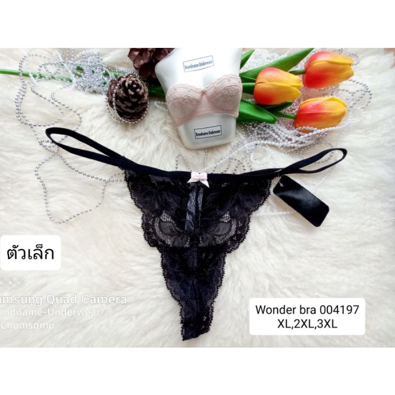 Wonder bra Size 2XL-3XL ป้ายL ชุดชั้นใน/กางเกงใน ทรงจีสตริง G-string 004197
