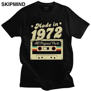 เสื้อยืด พิมพ์ลายกราฟฟิค Made In 1972 48Th 48 Years Old Birthday สําหรับผู้ชายS-5XL