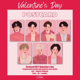 Artkellwa Postcard 4x6inch Valentines Day GOT7 Fanart so cute