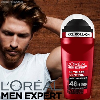 L’oreal Men Expert Ultimate Control 48H Anti-Perspirant Deodorant Roll On 50ml ลูกกลิ้งระงับกลิ่นใต้วงแขนกลิ่นหอมพิเศษ