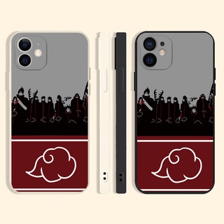 Akatsuki เคสไอโฟน เคส iPhone 8 plus anime pattern cover 12 11 pro max 7 8พลัส เคส 13 pro Xr Xs X max se2020 Naruto นิ่ม