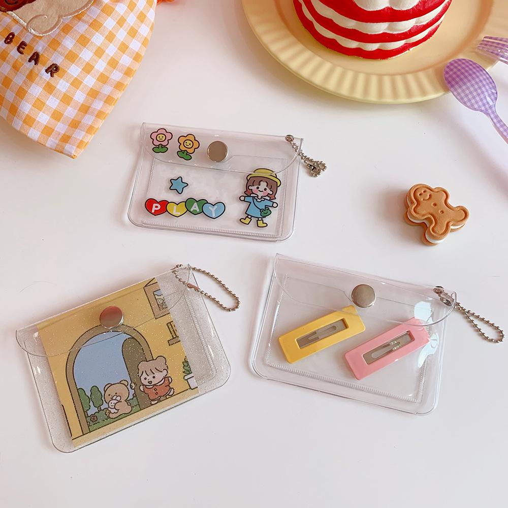 UUMIR   กระเป๋าสตางค์ PVC กันน้ํา ใส่บัตรได้ สําหรับผู้หญิง