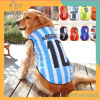 Pet houseเสื้อกล้ามสัตว์เลี้ยง ชุดกีฬาสุนัข ผ้าตาข่าย สำหรับสุนัขขนาดเล็ก