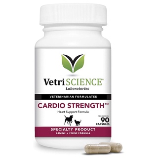 VetriScience Cardio Strength 90 เม็ด บำรุงหัวใจ ช่วยการไหลเวียนโลหิต เสริมภูมิต้านทาน สำหรับสุนัขและแมว