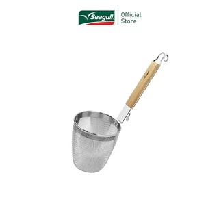 Seagull ตะกร้อลวกเส้น ขนาด 14 ซม. ด้ามสั้น Noodle Colander Short Handle