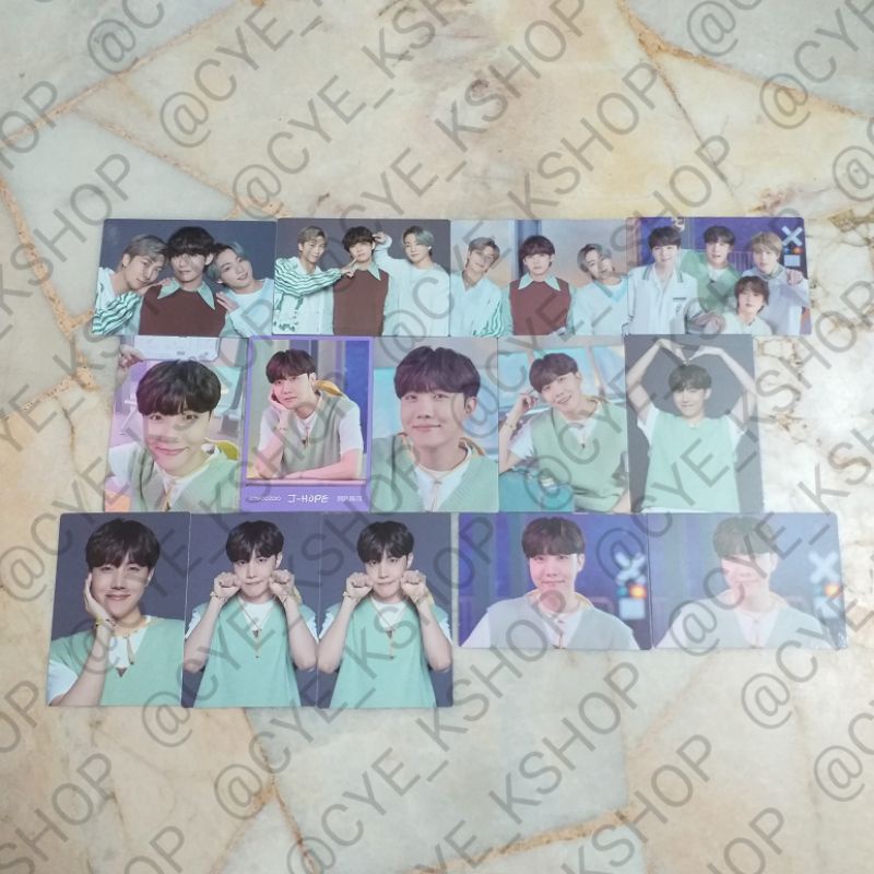 CYE KSHOP CLEARANCE BTS SOWOOZOO MINI PHOTOCARD LOOSE ITEMS (RM/JHOPE/UNIT)
