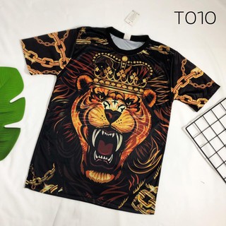 เสื้อยืดพิมพ์ลายคอกลมผ้าโพลีเอสเตอร์T010