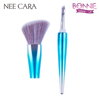 นีคาร่า แปรงแต่งหน้า 2 หัว ปัดแก้ม แต่งคิ้ว | N754 ของแท้100% NEE CARA BLUSH BRUSH AND EYE BROW BRUSH