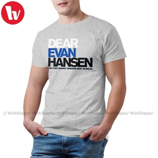 เสื้อยืดแขนสั้น ผ้าฝ้าย 100 พิมพ์ลายกราฟฟิค Dear Evan Hansen สําหรับผู้ชาย