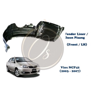 บังโคลนหน้า สําหรับ Toyota vios Ncp42 2003-2007 Daun Pisang Splash Guard 2003 2004 2005